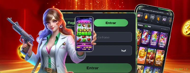 Roleta e blackjack boomrio